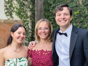 Ana Centola and her son and daughter Ana Centola and her son and daughter